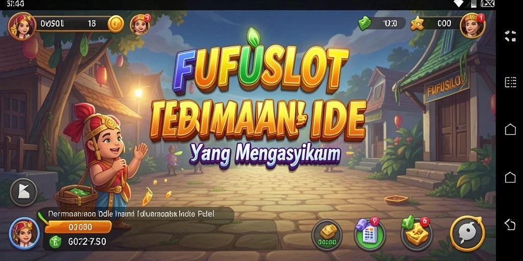 Tampilan gameplay FUFUSLOT yang penuh warna dan interaktif.