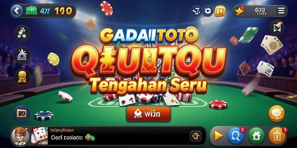 Screenshot utama GADAITOTO menampilkan permainan QiuQiu yang menarik.