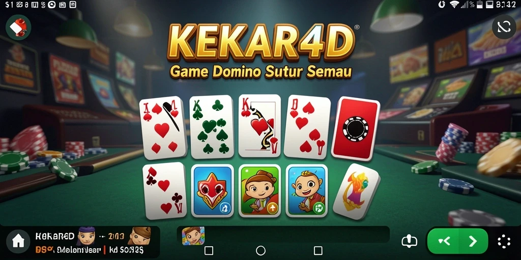 Tangkapan layar menampilkan gameplay seru dari KEKAR4D dengan Domino.