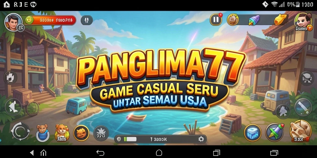 Gameplay seru PANGLIMA77 yang penuh warna dan tantangan.