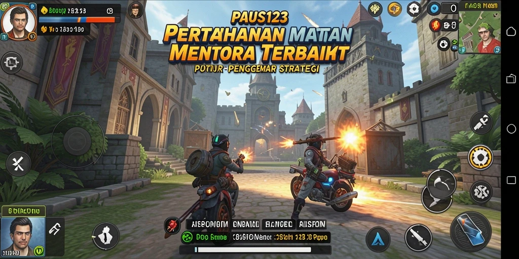 Tampilan gameplay seru dan menantang dari PAUS123 Tower Defense.