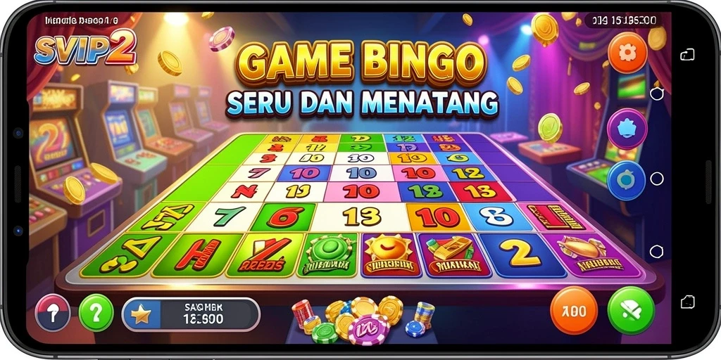 Tampilan antarmuka permainan Bingo SVIP2 yang menarik.