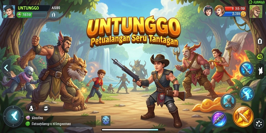 Screenshot UNTUNGGO menampilkan momen seru dalam petualangan.
