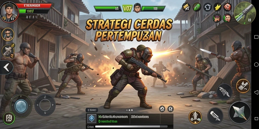 Tampilan gameplay V07 dengan strategi mendalam dan pertempuran seru.
